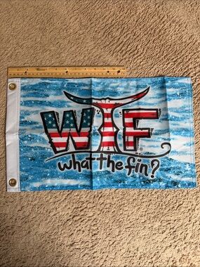 Patriotic What the Fin? Flag